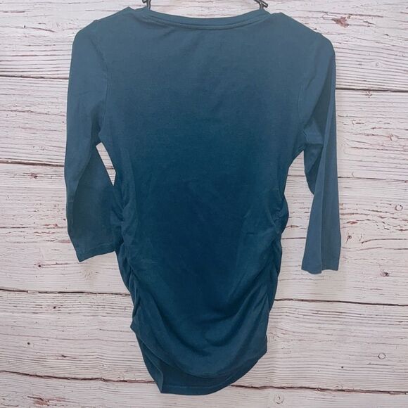 Blue Maternity Half Sleeve Tee - Picture 2 of 2